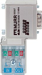 55585 PROFIBUS-PLUG-MALE (SUB-D) 90° Cut clamp for rigid and flexible wires