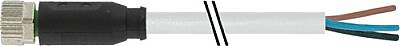 7000-08041-2103000 M8 female 0° A-cod. with cable PVC 3x0.25 gy UL/CSA 30m - 1
