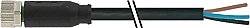 7000-08041-6500500 M8 female 0° A-cod. with cable PUR 3x0.25 bk UL/CSA+robot+drag ch. 5m