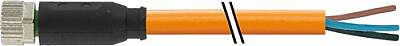 7000-08041-8450150 M8 female 0° A-cod. with cable PUR 3x0.34 or UL/CSA+robot+drag ch. 1.5m - 1