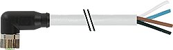 7000-08101-2510750 M8 female 90° A-cod. with cable PUR 4x0.25 gy UL/CSA+robot+drag ch. 7.5m