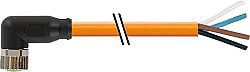 7000-08101-8462000 M8 female 90° A-cod. with cable PUR 4x0.34 or UL/CSA+robot+drag ch. 20m