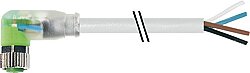 7000-08102-2341000 M8 female 90° A-cod. with cable LED PUR 4x0.34 gy UL/CSA+drag ch. 10m