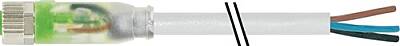 7000-08111-2501000 M8 female 0° A-cod. with cable LED PUR 3x0.25 gy UL/CSA+robot+drag ch. 10m - 1