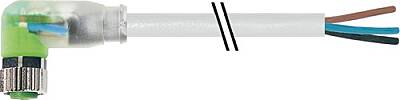 7000-08121-2100750 M8 female 90° A-cod. with cable LED PVC 3x0.25 gy UL/CSA 7.5m - 1