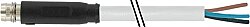 7000-08161-2100015 M8 male 0° A-cod. snap-in with cable PVC 3x0.25 gy UL/CSA 0.15m