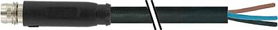 7000-08161-6101000 M8 male 0° A-cod. snap-in with cable PVC 3x0.25 bk UL/CSA 10m - 1