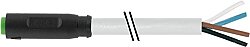 7000-08221-2310150 M8 female 0° A-cod. snap-in with cable PUR 4x0.25 gy UL/CSA+drag ch. 1.5m
