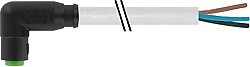 7000-08241-2300300 M8 female 90° A-cod. snap-in with cable PUR 3x0.25 gy UL/CSA+drag ch. 3m