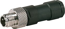 7000-08421-0000000 M8 male 0° A-cod. solder pins 4-pol., 0.25mm², 3,5 - 5mm