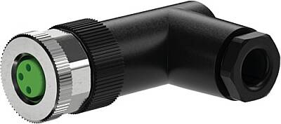 7000-08511-0000000 M8 female 90° A-cod. screw terminal 3-pol., 0,14 - 0,5mm², 2,5 - 5mm - 1