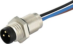 7000-08561-9710050 M8 male recept. A-cod. rear Wire 4x0.25 0.5m