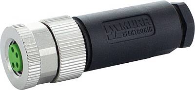 7000-08631-0000000 M8 female 0° A-cod. screw terminal 4-pol., 0,14 - 0.5mm², 2,5 - 5mm - 1