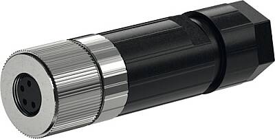 7000-08635-0000000 M8 female 0° A-cod. Push-Lock 4-pol., 0,14 - 0,5mm², 3,5 - 5,5 mm - 1