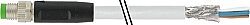 7000-08701-2000750 M8 male 0° A-cod. with cable shielded PVC 3x0.34 shielded gy UL/CSA 7.5m
