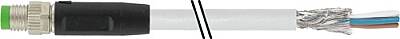 7000-08711-2410300 M8 male 0° A-cod. with cable shielded PUR 4x0.34 shielded gy UL/CSA+drag ch. 3m - 1