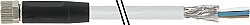 7000-08741-2000500 M8 female 0° A-cod. with cable shielded PVC 3x0.34 shielded gy UL/CSA 5m