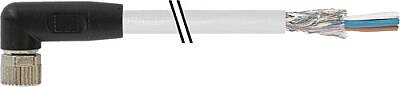 7000-08781-2001000 M8 female 90° A-cod. with cable shielded PVC 3x0.34 shielded gy UL/CSA 10m - 1