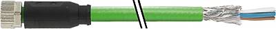7000-08831-7910400 M8 female 0° A-cod. with cable shielded PUR 1x4xAWG26 shielded gn UL/CSA+drag ch. 4m - 1