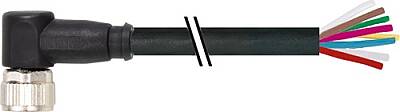 7000-08971-6960030 M8 female 90° with cable PUR 8x0.14 0,3m - 1
