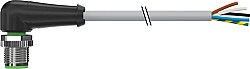 7000-12121-2150150 M12 male 90° A-cod. with cable PVC 5x0.34 gy UL/CSA 1.5m