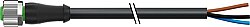 7000-12181-6333020 M12 female 0° A-cod. with cable PUR 3x0.34 bk UL/CSA+drag ch. 30.2m