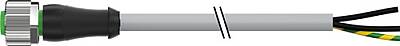7000-12191-2360500 M12 female 0° A-cod. with cable PUR 3x0.75 gy UL/CSA+drag ch. 5m - 1