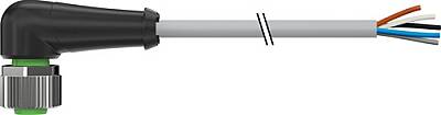 7000-12361-3442000 M12 female 90° A-cod. with cable PVC 5x0.34 gy 20m - 1