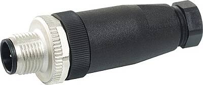 7000-12701-0000000 M12 male 0° A-cod. screw terminal 4-pol., max. 0,75mm², 4 - 6mm - 1