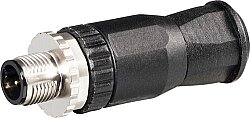 7000-12731-0000000 M12 male 0° A-cod. screw terminal 5-pol., 0,14 - 1,5mm², 2,5 - 8mm