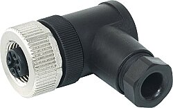7000-13021-0000000 M12 female 90° A-cod. screw terminal 4-pol., max. 0,75mm², 6 - 8mm