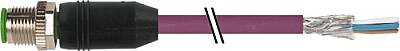 7000-13105-8031500 M12 male 0° A-cod. with cable PUR AWG24+22 shielded vt UL/CSA+drag ch. 15m - 1