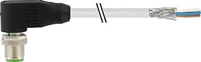 7000-13161-2031000 M12 male 90° A-cod. with cable shielded PVC 5x0.34 shielded gy UL/CSA 10m - 1