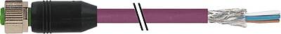 7000-13225-8031100 M12 female 0° A-cod. with cable PUR AWG24+22 shielded vt UL/CSA+drag ch. 11m - 1