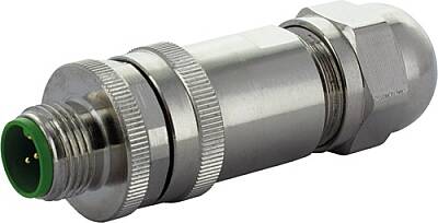 7000-13302-0000000 M12 male 0° A-cod. screw terminal 5-pol., max. 0,75mm², 4 - 6mm, shielded - 1