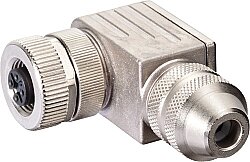 7000-13441-0000000 M12 female 90° A-cod. screw terminal 5-pol., max. 0,75mm², 6 - 8mm, shielded