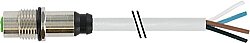 7000-13617-2140100 M12 female recept. A-cod. rear PVC 4x0.34 gy UL/CSA 1m