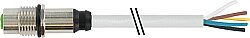 7000-13627-2150100 M12 female recept. A-cod. rear PVC 5x0.34 gy UL/CSA 1m
