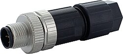 7000-13901-0000000 M12 male 0° A-cod. Push-Lock 5-pol., 0,08 - 0,75mm², 4 - 8mm