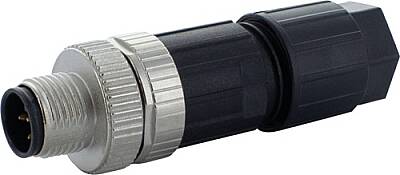 7000-13901-0000000 M12 male 0° A-cod. Push-Lock 5-pol., 0,08 - 0,75mm², 4 - 8mm - 1