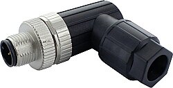 7000-13911-0000000 M12 male 90° A-cod. Push-Lock 5-pol., 0,08 - 0,75mm², 4 - 8mm