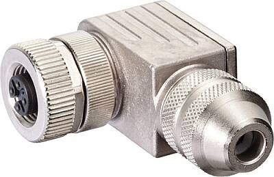 7000-14031-0000000 M12 female 90° B-cod. screw terminal shielded 5-pol., max. 0.75mm², 6 - 8mm, shielded - 1