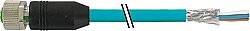 7000-14044-8343000 M12 female 0° B-cod. with cable shielded PUR AWG24+22 shielded bu UL/CSA+drag ch. 30m