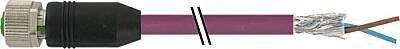 7000-14061-8410100 M12 female 0° B-cod. with cable shielded PUR 1x2xAWG24 shielded vt UL/CSA+drag ch. 1m - 1