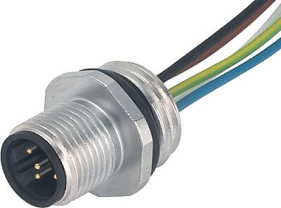 7000-14121-9750020 M12 male recept. B-cod. front PUR-wires 5x0.34 0.2m - 1