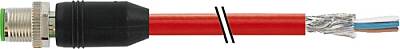 7000-14541-7922000 M12 male 0° D-cod. with cable shielded PUR 1x4xAWG22 shielded rd UL/CSA+drag ch. 20m - 1