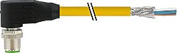 7000-14561-6751000 M12 male 90° D-cod. with cable shielded PUR 1x4xAWG22 shielded ye UL/CSA+drag ch. 10m