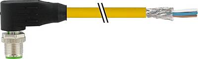 7000-14561-6751500 M12 male 90° D-cod. with cable shielded PUR 1x4xAWG22 shielded ye UL/CSA+drag ch. 15m - 1