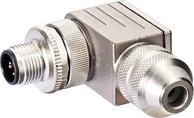 7000-14581-0000000 M12 male 90° D-cod. screw terminal 4-pol., max. 0,75mm², 6 - 8mm, shielded - 1
