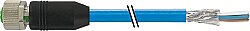 7000-14641-6770150 M12 female 0° D-cod. with cable shielded PUR 1x4xAWG22 shielded bu UL/CSA+drag ch. 1.5m